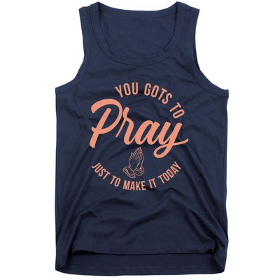 Concrete And Luxury Gots To Pray Crimson Bliss Tank Top