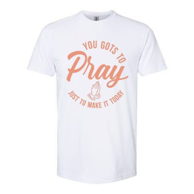 Concrete And Luxury Gots To Pray Crimson Bliss Softstyle CVC T-Shirt