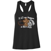 Christian A Lot Can Happen In Three Days Easter Women's Racerback Tank