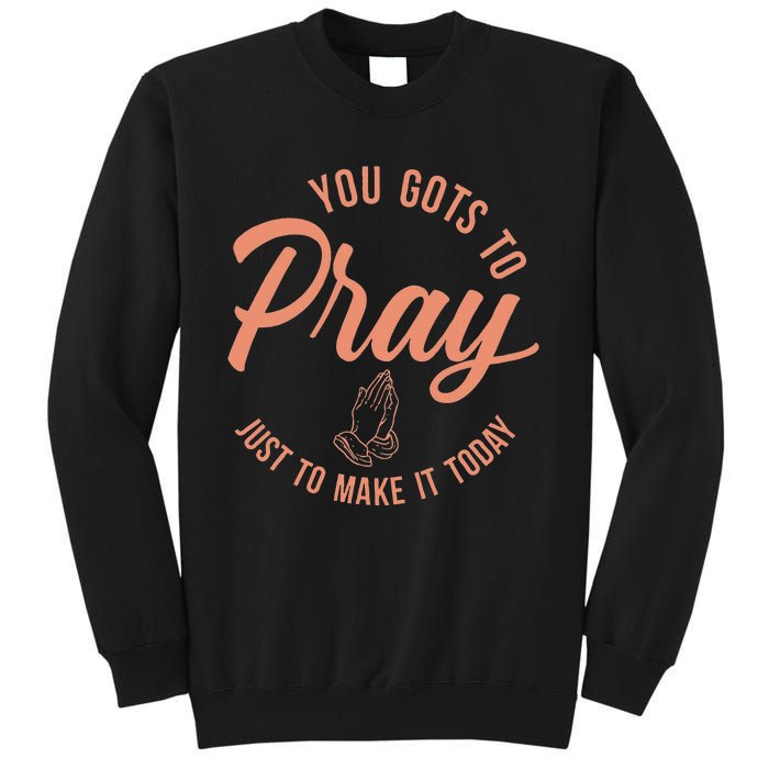 Concrete And Luxury Gots To Pray Crimson Bliss Sweatshirt