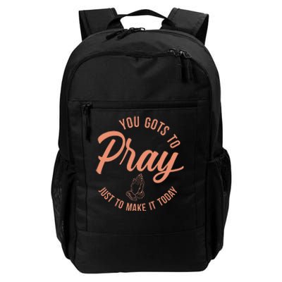 Concrete And Luxury Gots To Pray Crimson Bliss Daily Commute Backpack