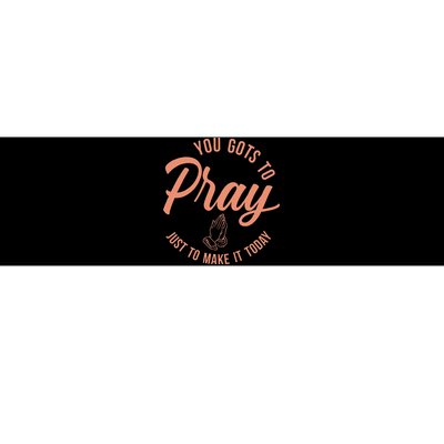 Concrete And Luxury Gots To Pray Crimson Bliss Bumper Sticker