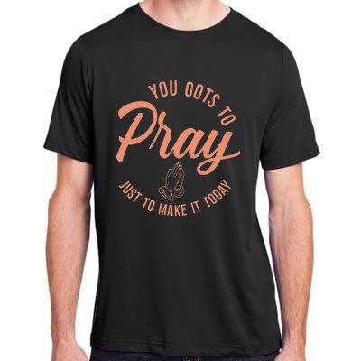 Concrete And Luxury Gots To Pray Crimson Bliss Adult ChromaSoft Performance T-Shirt