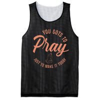 Concrete And Luxury Gots To Pray Crimson Bliss Mesh Reversible Basketball Jersey Tank