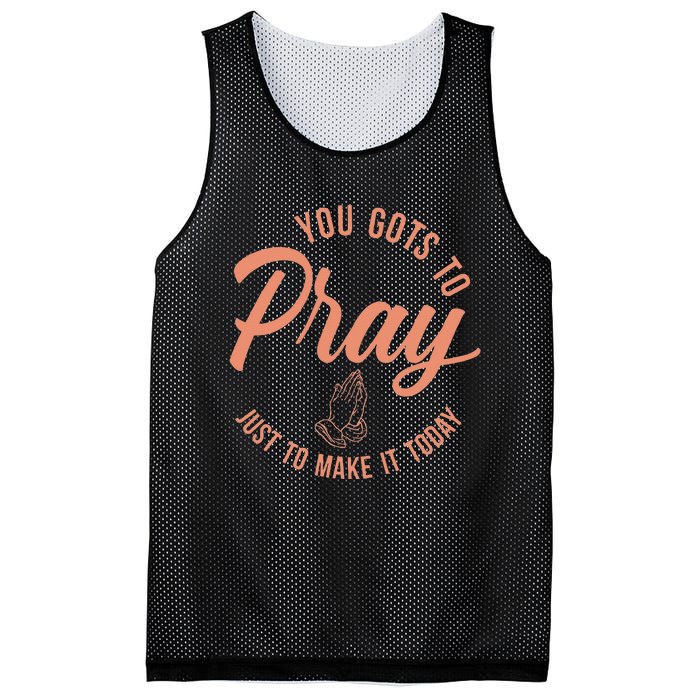 Concrete And Luxury Gots To Pray Crimson Bliss Mesh Reversible Basketball Jersey Tank