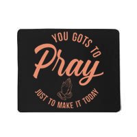 Concrete And Luxury Gots To Pray Crimson Bliss Mousepad