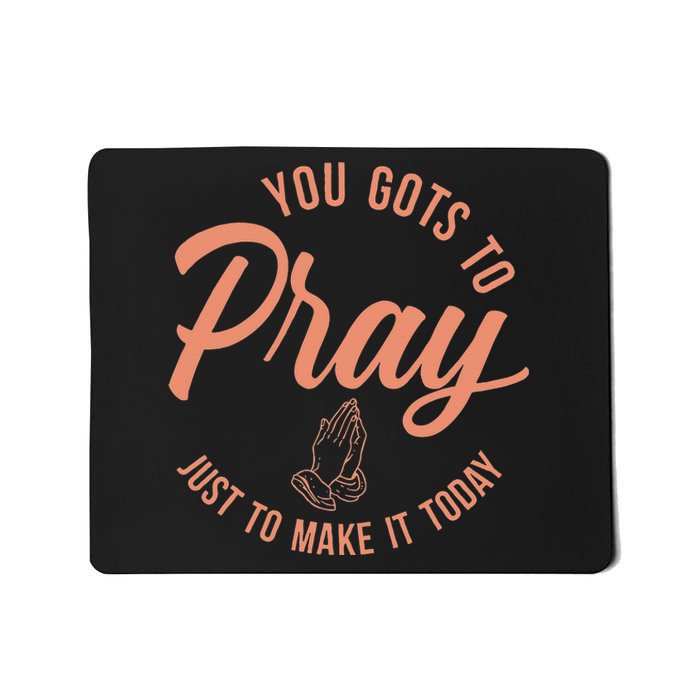 Concrete And Luxury Gots To Pray Crimson Bliss Mousepad