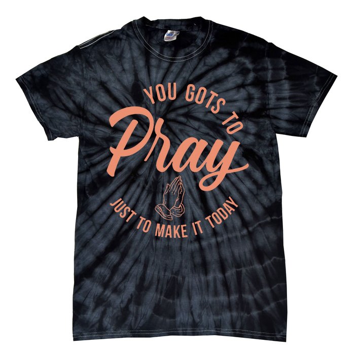 Concrete And Luxury Gots To Pray Crimson Bliss Tie-Dye T-Shirt