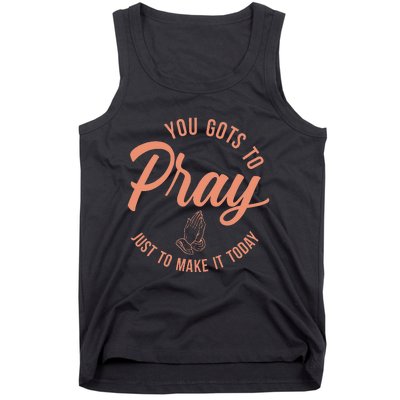 Concrete And Luxury Gots To Pray Crimson Bliss Tank Top