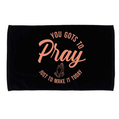 Concrete And Luxury Gots To Pray Crimson Bliss Microfiber Hand Towel