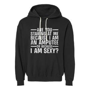 Cool Amputee Leg Amputation Handicapped Sexy Garment-Dyed Fleece Hoodie