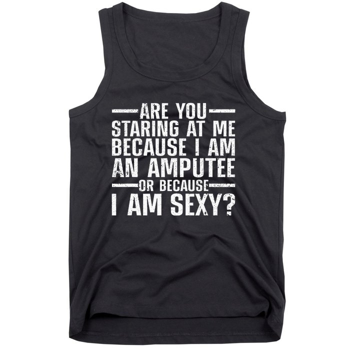 Cool Amputee Leg Amputation Handicapped Sexy Tank Top