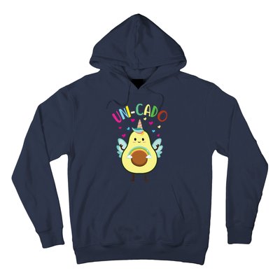 Cute Avocado Little Girl Unicorn Birthday Hoodie