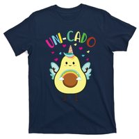 Cute Avocado Little Girl Unicorn Birthday T-Shirt