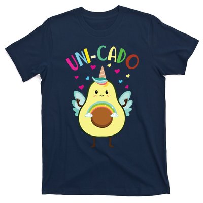 Cute Avocado Little Girl Unicorn Birthday T-Shirt