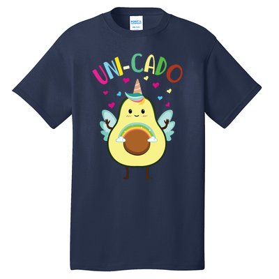 Cute Avocado Little Girl Unicorn Birthday Tall T-Shirt