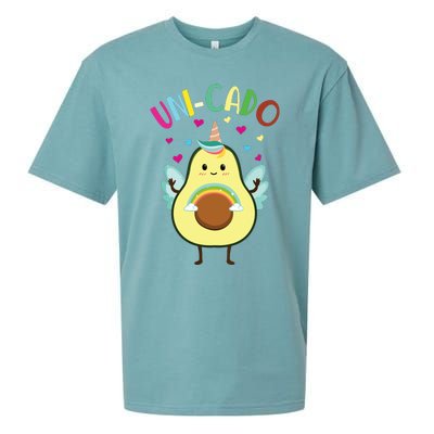 Cute Avocado Little Girl Unicorn Birthday Sueded Cloud Jersey T-Shirt