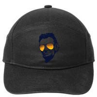 Cool Abraham Lincoln Honest Abe In Sunglasses Graphic 7-Panel Snapback Hat