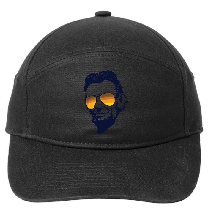 Cool Abraham Lincoln Honest Abe In Sunglasses Graphic 7-Panel Snapback Hat