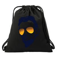 Cool Abraham Lincoln Honest Abe In Sunglasses Graphic Drawstring Bag