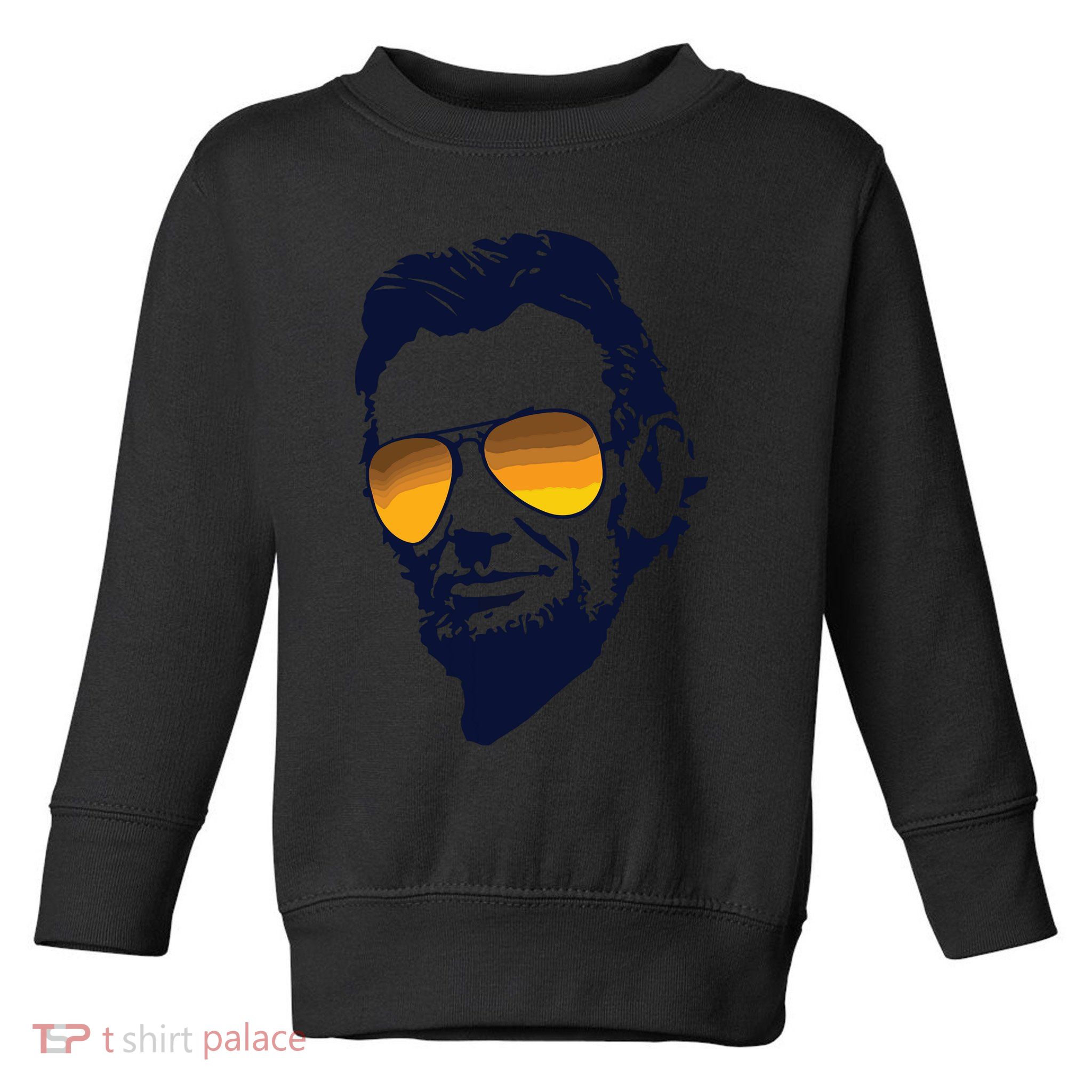 Cool Abraham Lincoln Honest Abe In Sunglasses Graphic Toddler Sweatshirt