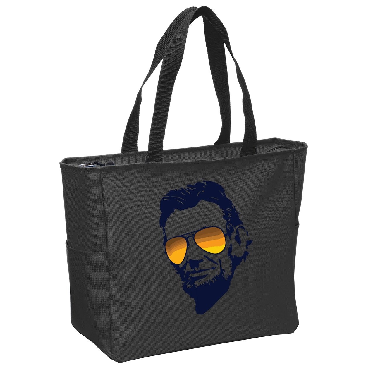 Cool Abraham Lincoln Honest Abe In Sunglasses Graphic Zip Tote Bag