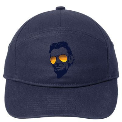 Cool Abraham Lincoln Honest Abe In Sunglasses Graphic 7-Panel Snapback Hat