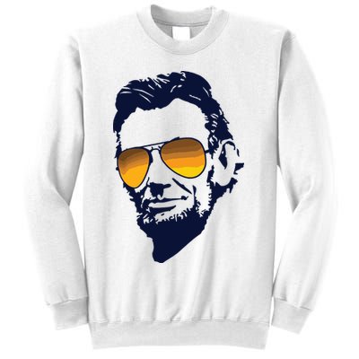 Cool Abraham Lincoln Honest Abe In Sunglasses Graphic Sweatshirt