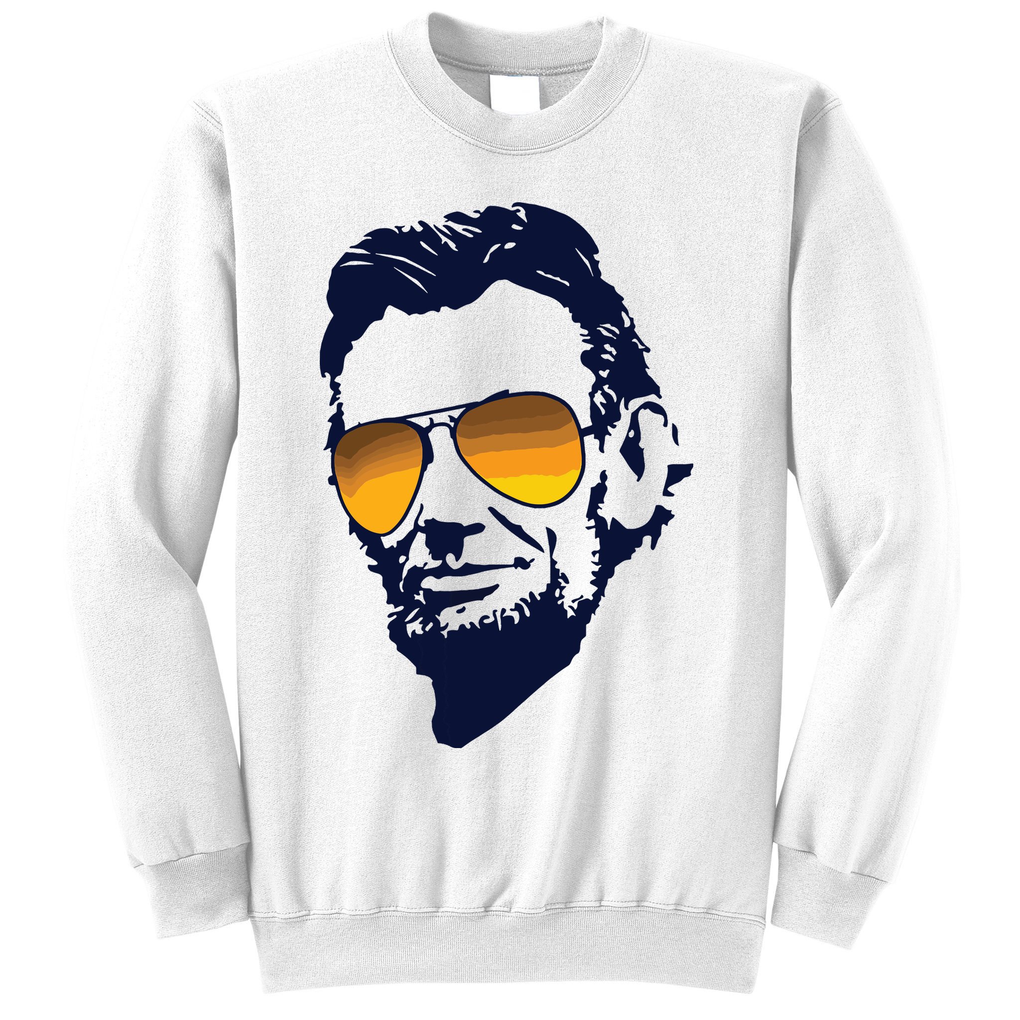 Cool Abraham Lincoln Honest Abe In Sunglasses Graphic Sweatshirt