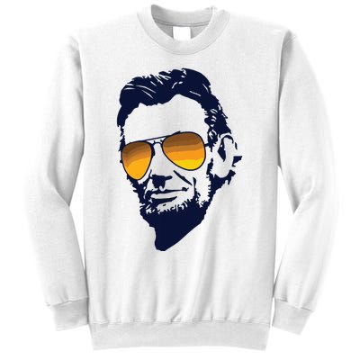 Cool Abraham Lincoln Honest Abe In Sunglasses Graphic Sweatshirt