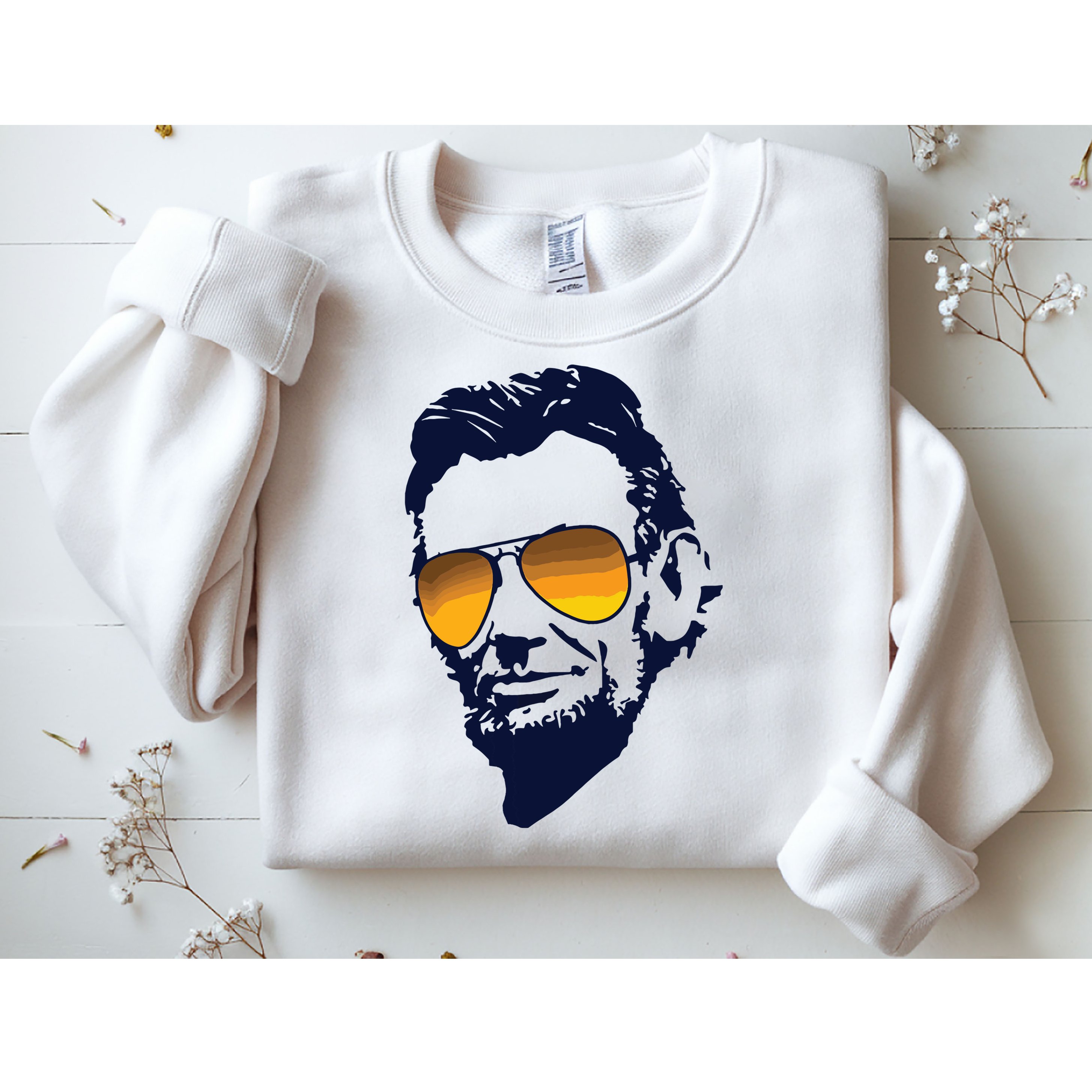 Cool Abraham Lincoln Honest Abe In Sunglasses Graphic Sweatshirt