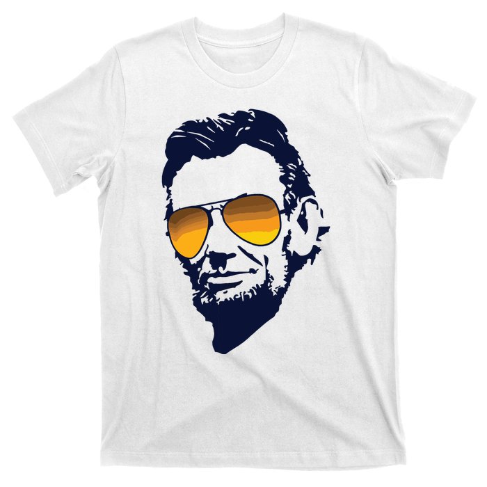 Cool Abraham Lincoln Honest Abe In Sunglasses Graphic T-Shirt