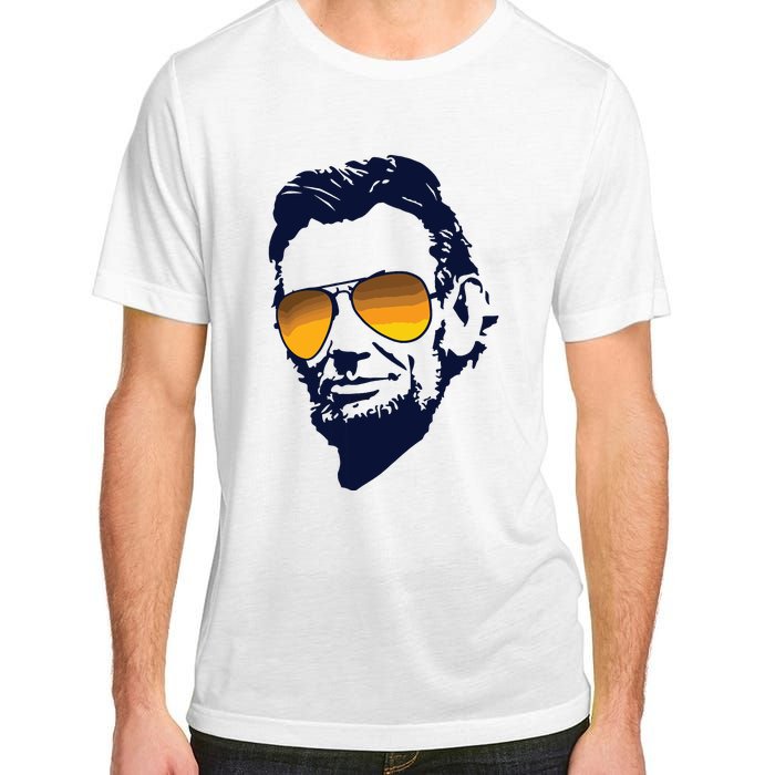 Cool Abraham Lincoln Honest Abe In Sunglasses Graphic Adult ChromaSoft Performance T-Shirt