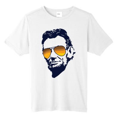 Cool Abraham Lincoln Honest Abe In Sunglasses Graphic Tall Fusion ChromaSoft Performance T-Shirt