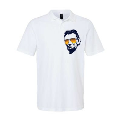 Cool Abraham Lincoln Honest Abe In Sunglasses Graphic Softstyle Adult Sport Polo