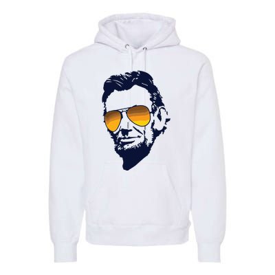 Cool Abraham Lincoln Honest Abe In Sunglasses Graphic Premium Hoodie