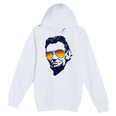 Cool Abraham Lincoln Honest Abe In Sunglasses Graphic Premium Pullover Hoodie