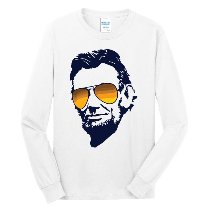 Cool Abraham Lincoln Honest Abe In Sunglasses Graphic Tall Long Sleeve T-Shirt