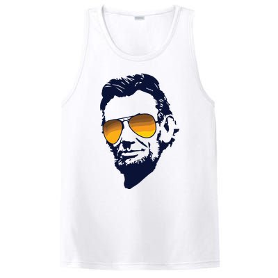 Cool Abraham Lincoln Honest Abe In Sunglasses Graphic PosiCharge Competitor Tank