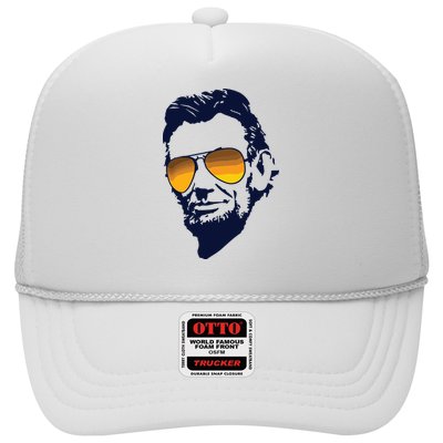 Cool Abraham Lincoln Honest Abe In Sunglasses Graphic Trucker Hat