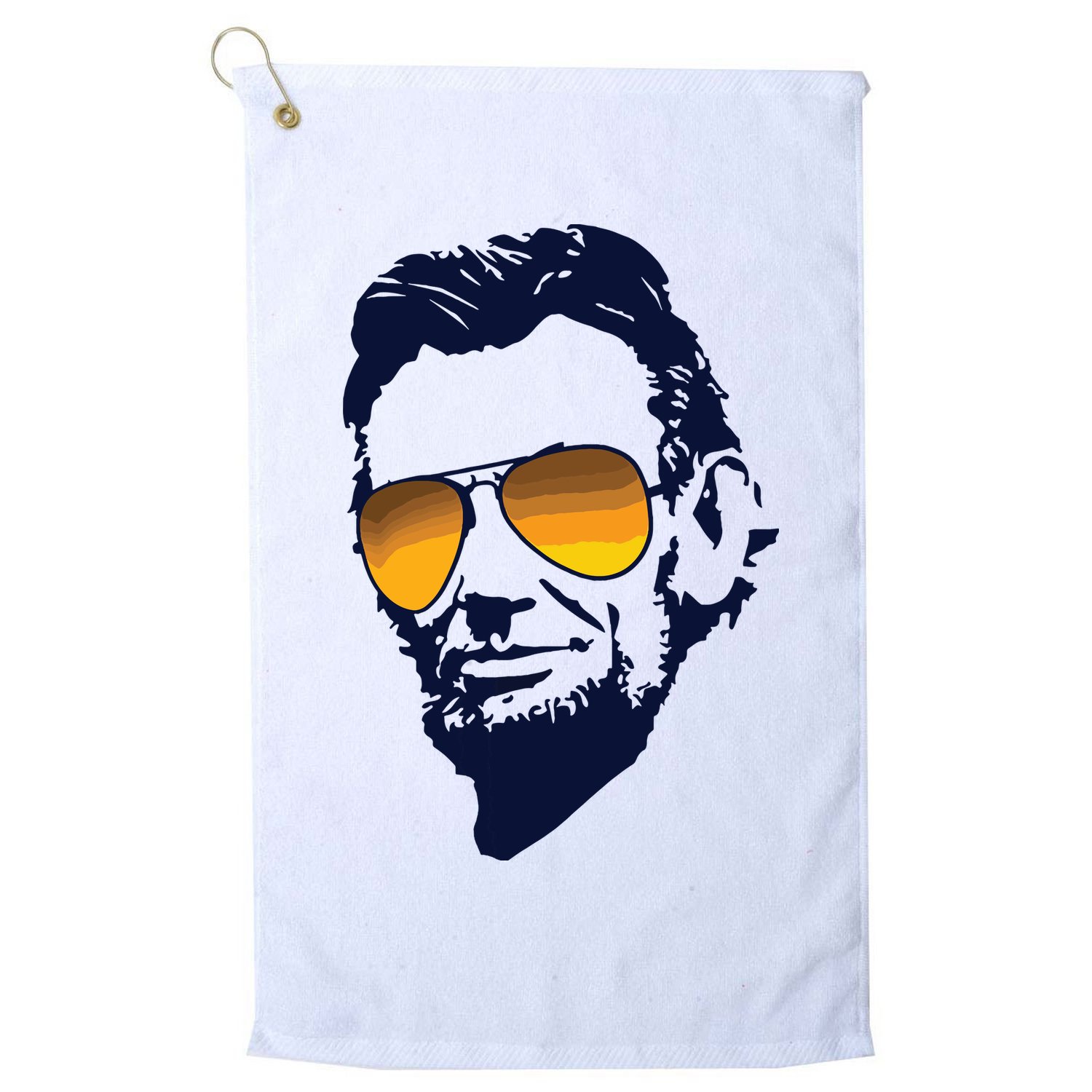 Cool Abraham Lincoln Honest Abe In Sunglasses Graphic Golf Towel