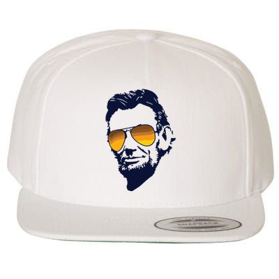 Cool Abraham Lincoln Honest Abe In Sunglasses Graphic Wool Snapback Cap