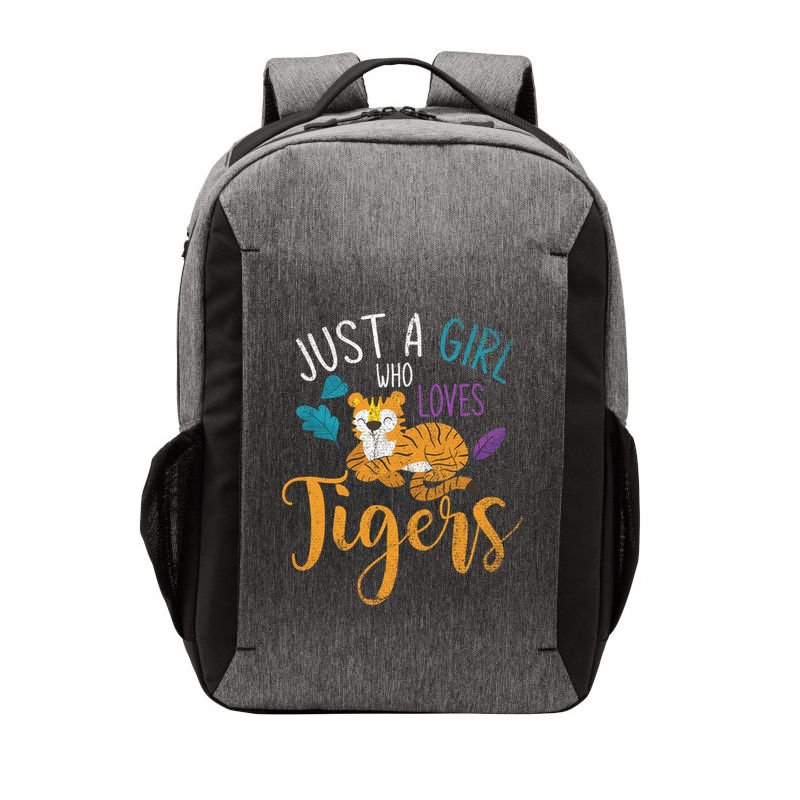 Cute Animal Lover Wildlife Wo Girl Tiger Vector Backpack