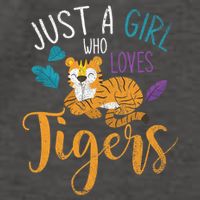 Cute Animal Lover Wildlife Wo Girl Tiger Vector Backpack