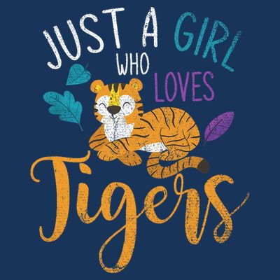 Cute Animal Lover Wildlife Wo Girl Tiger T-Shirt