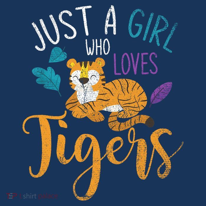 Cute Animal Lover Wildlife Wo Girl Tiger Tall T-Shirt