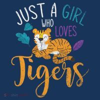 Cute Animal Lover Wildlife Wo Girl Tiger Womens T-Shirt