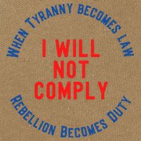 I Will Not Comply MAGA Conservative Anti Biden Cotton Canvas Backpack