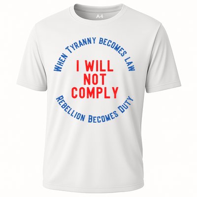 I Will Not Comply MAGA Conservative Anti Biden Performance Shirt