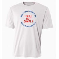 I Will Not Comply MAGA Conservative Anti Biden Cooling Performance Crew T-Shirt